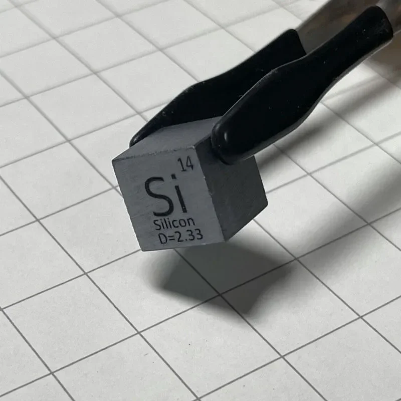 

Si Cube Metal Element Collection Silicon Target Science Experiment 10x10x10mm for Research and Development