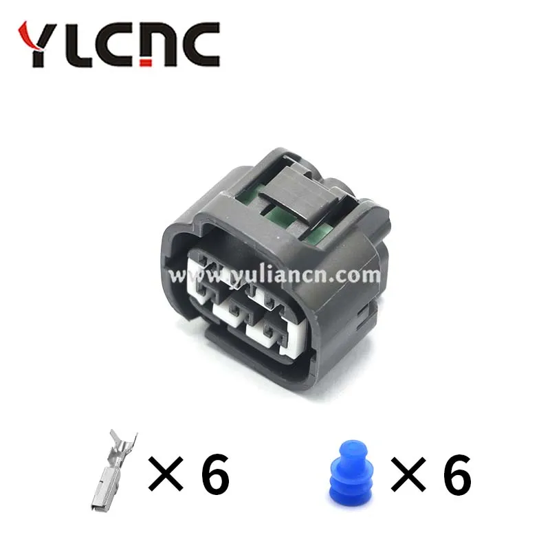 YLCNC factory direct sales 1Set 6Pin Automotive Accelerator Throttle Pedal Connector Waterproof Socket For Toyota 7283-7062-40