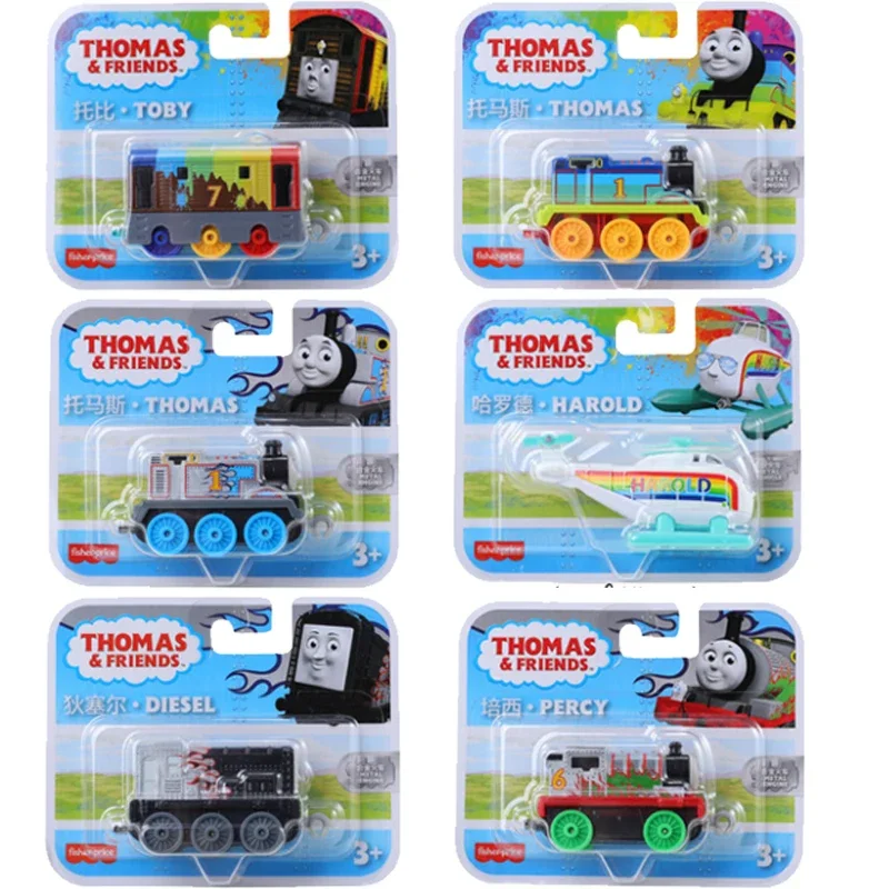 Original Thomas and Friends Car TrackMaster Train Railway Alloy Engine Nia Sandy Percy Toys for boys Children Gift Collection