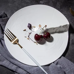 Japanese tableware ceramic plate high value characteristic hotel Western Restaurant steak dinner plate