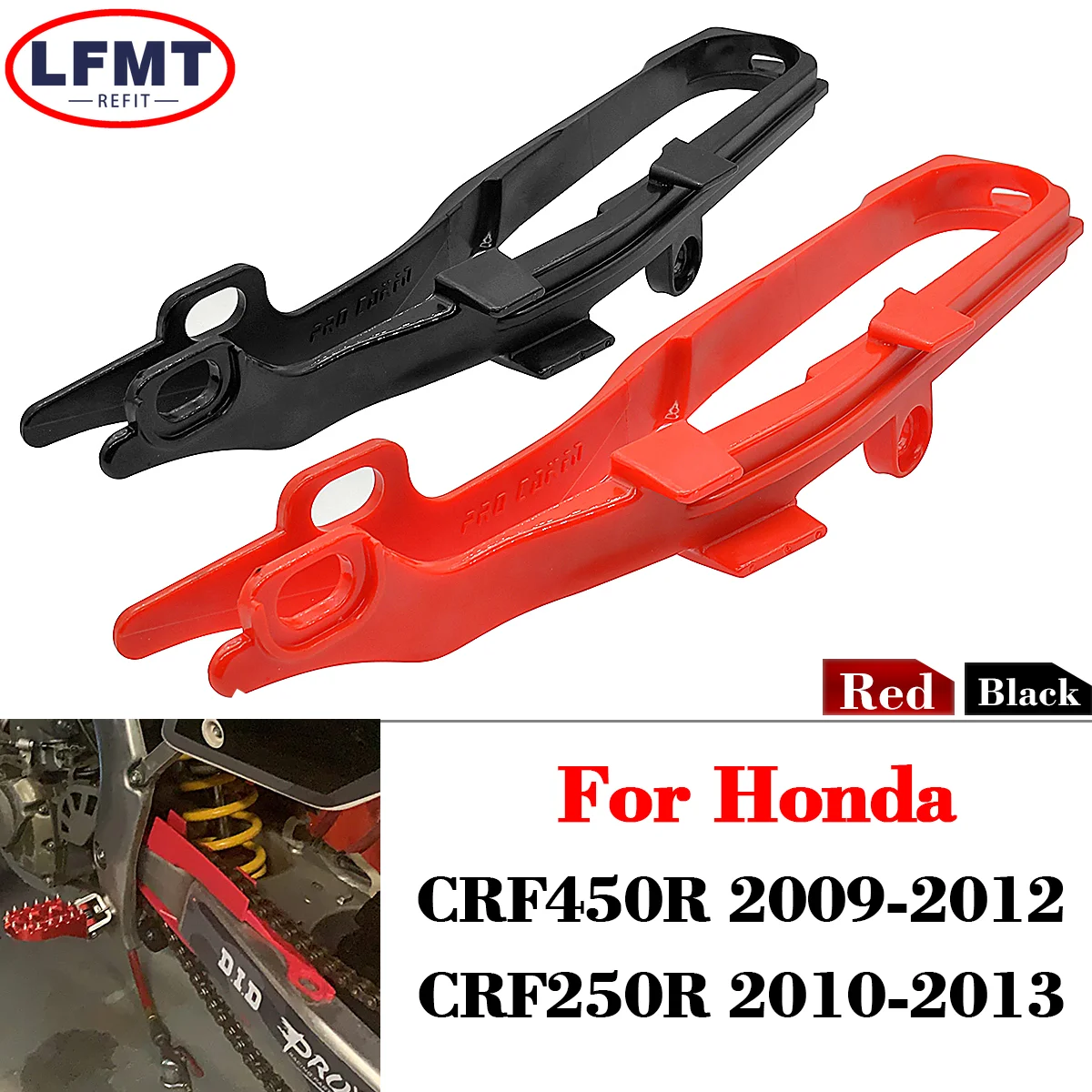 

Motorcycle Swingarm Chain Slider Guide Guard For Honda CRF250R CRF450R CRF 250R 450R 250 450 R Dirt Pit Bike 2009-2013