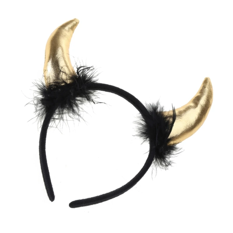 Horn Devil Headband Cartoon Animal Hairband Overwhelming Hair Hoop Stage