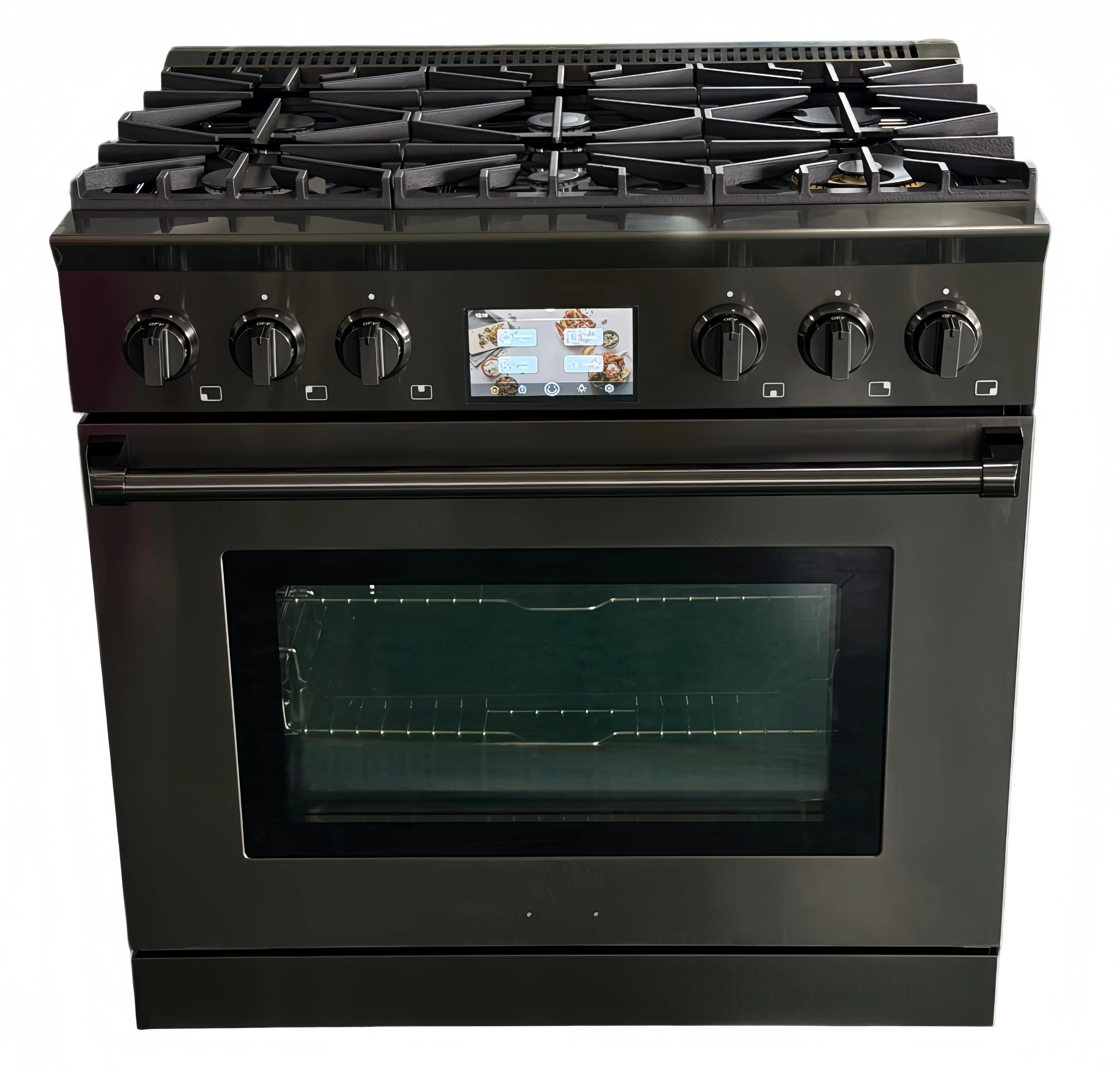 36 Inch Freestanding Electric Induction Stove with Convection Oven and 4 Induction Elements