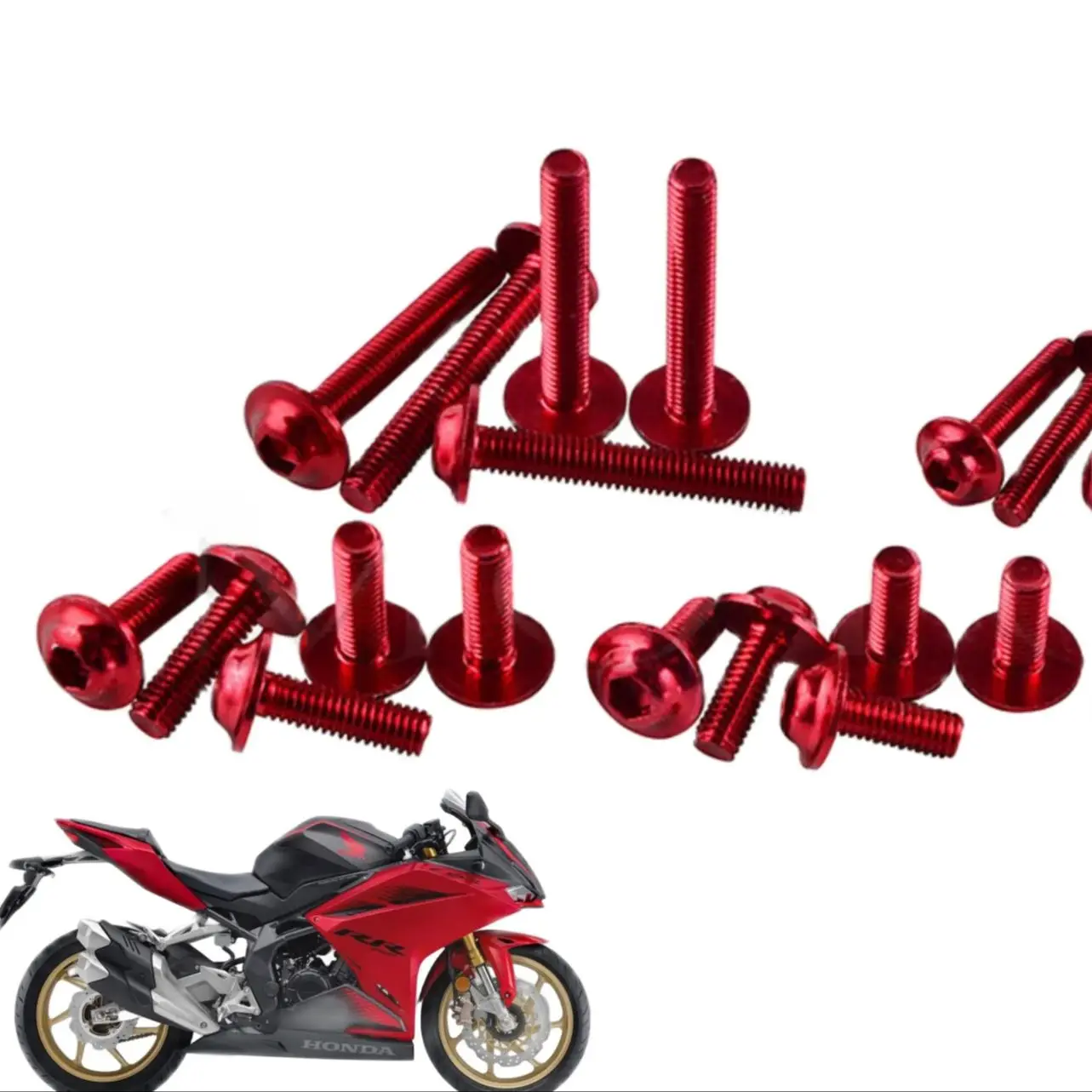 190PCS Complete Fairing Bolts Screw For Kawasaki ZX6R ZX7R ZX9R ZX10R ZX12R ZX14R Versys 650 Ninja 650R 1000 Z750 Z1000 ZZR600