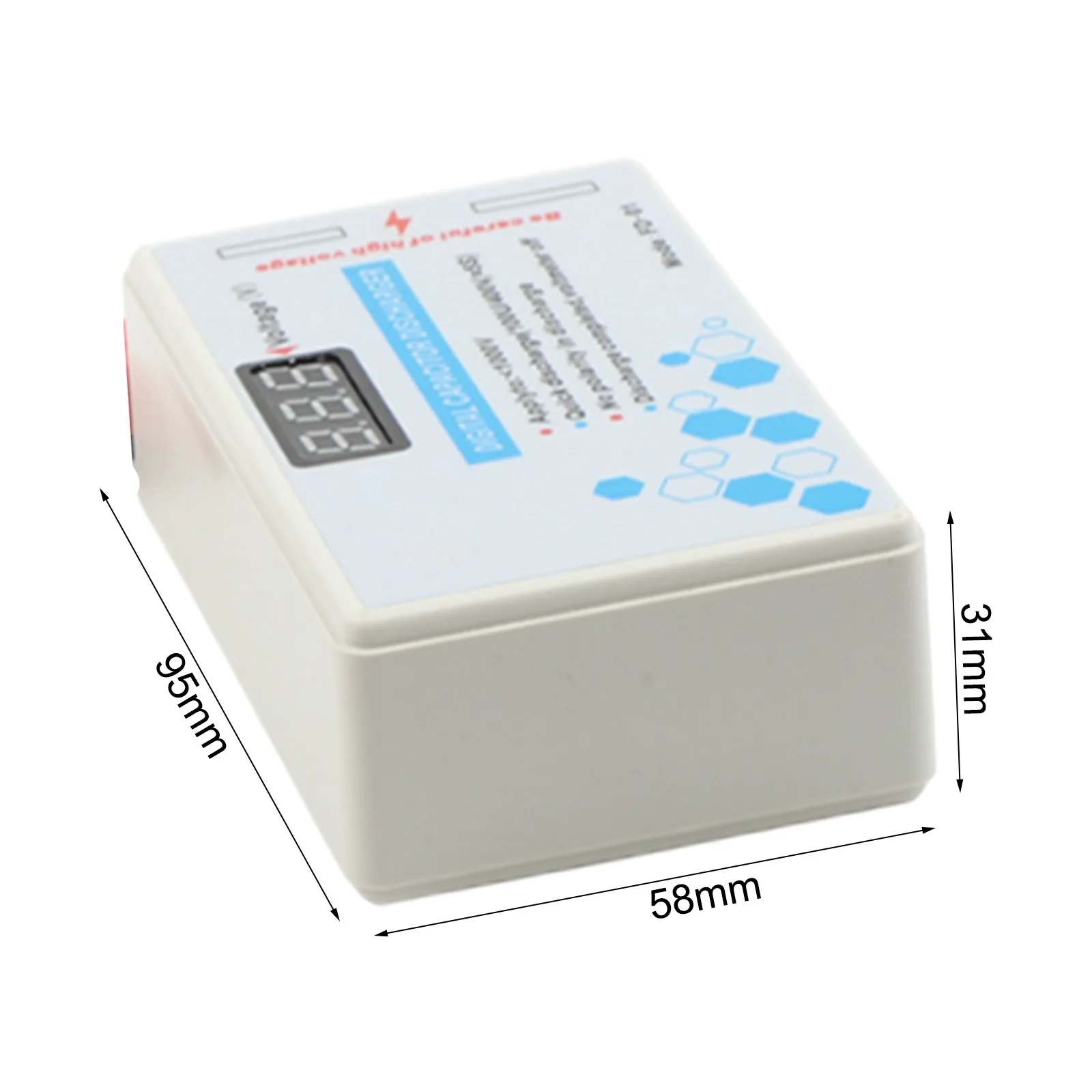 95mm*58mm*31mm Capacitor Protection Electronic Device Fast Discharge Tool Quick Discharge Speed Voltmeter Function