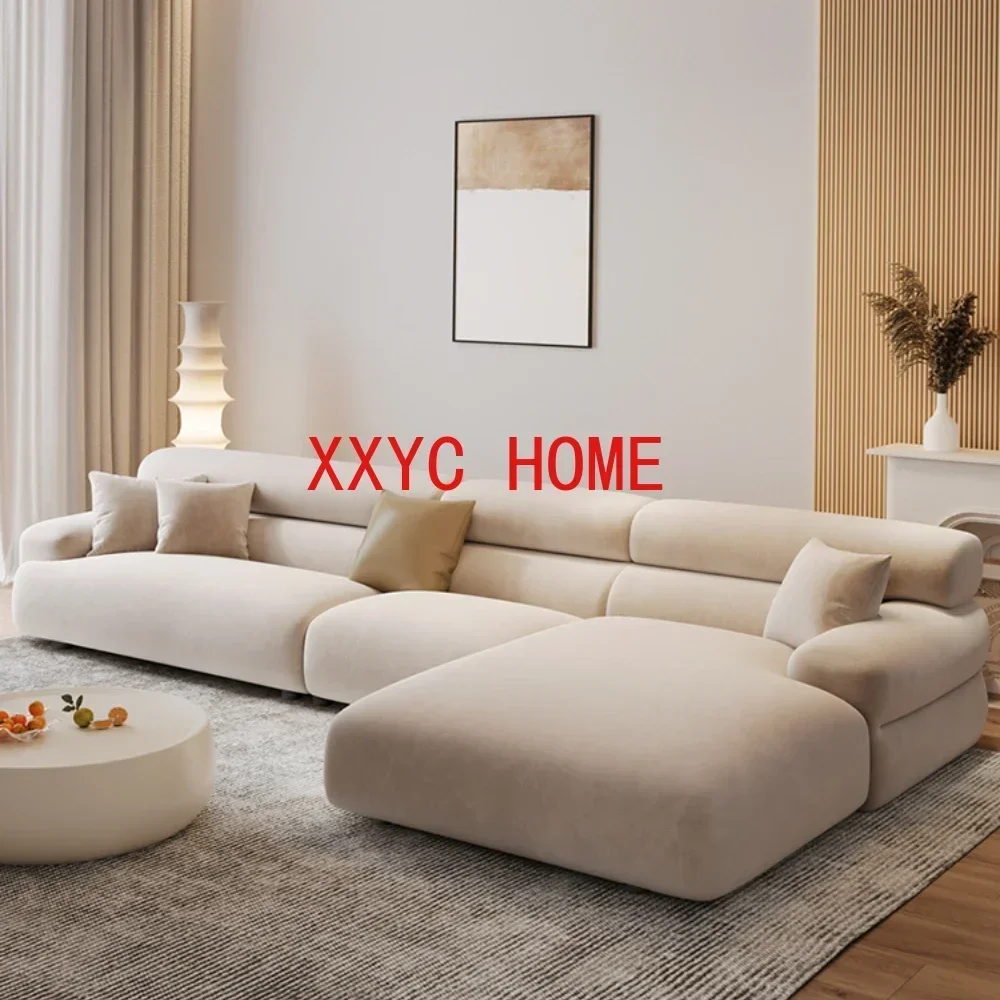 

Cream Style Concubine Corner Sofa Living Room Simple Modern Home