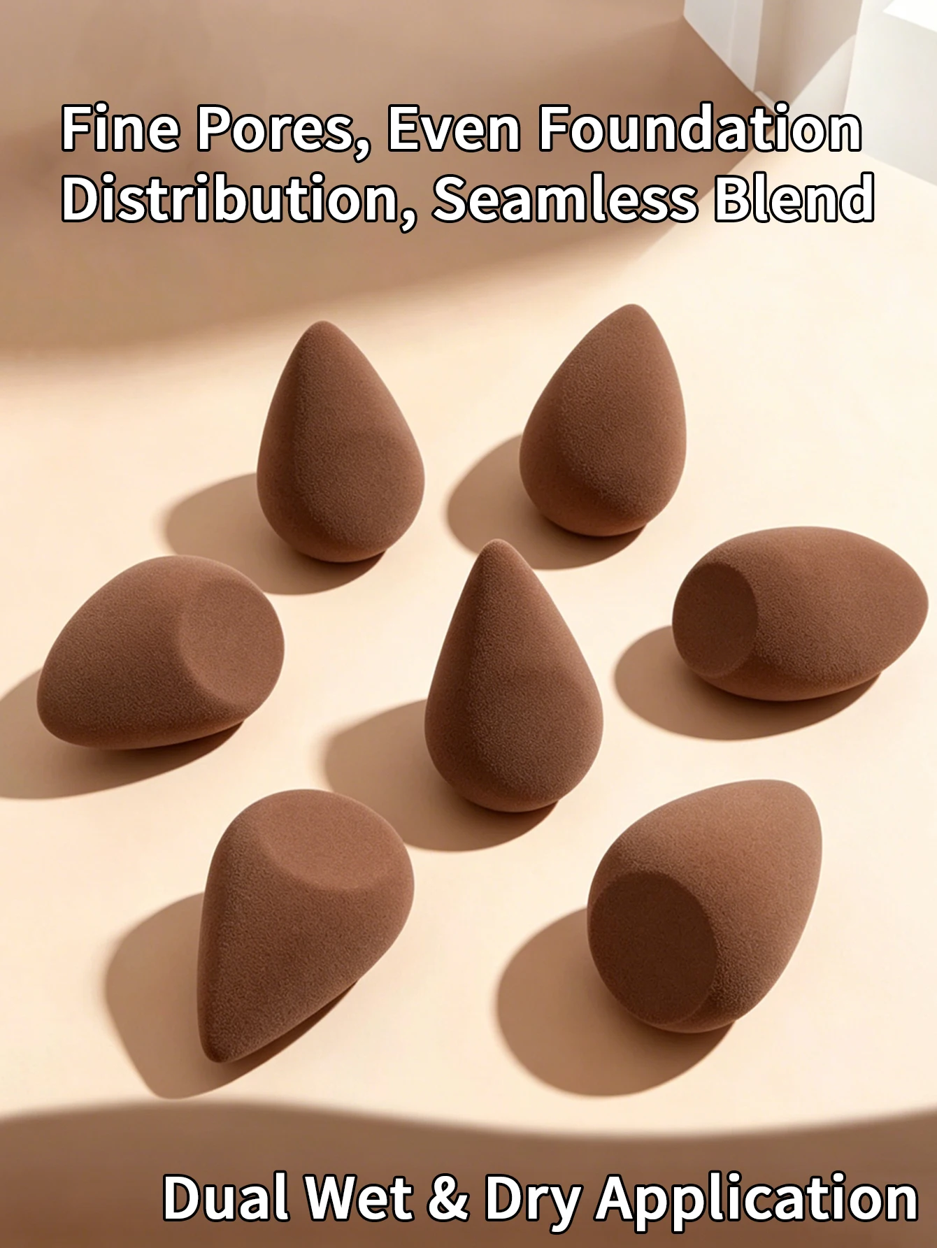 1/3/4개 브라운 메이크업 스펀지 세트, 매우 부드러 - Beauty Makeup Tools Use 리뷰 및 가격