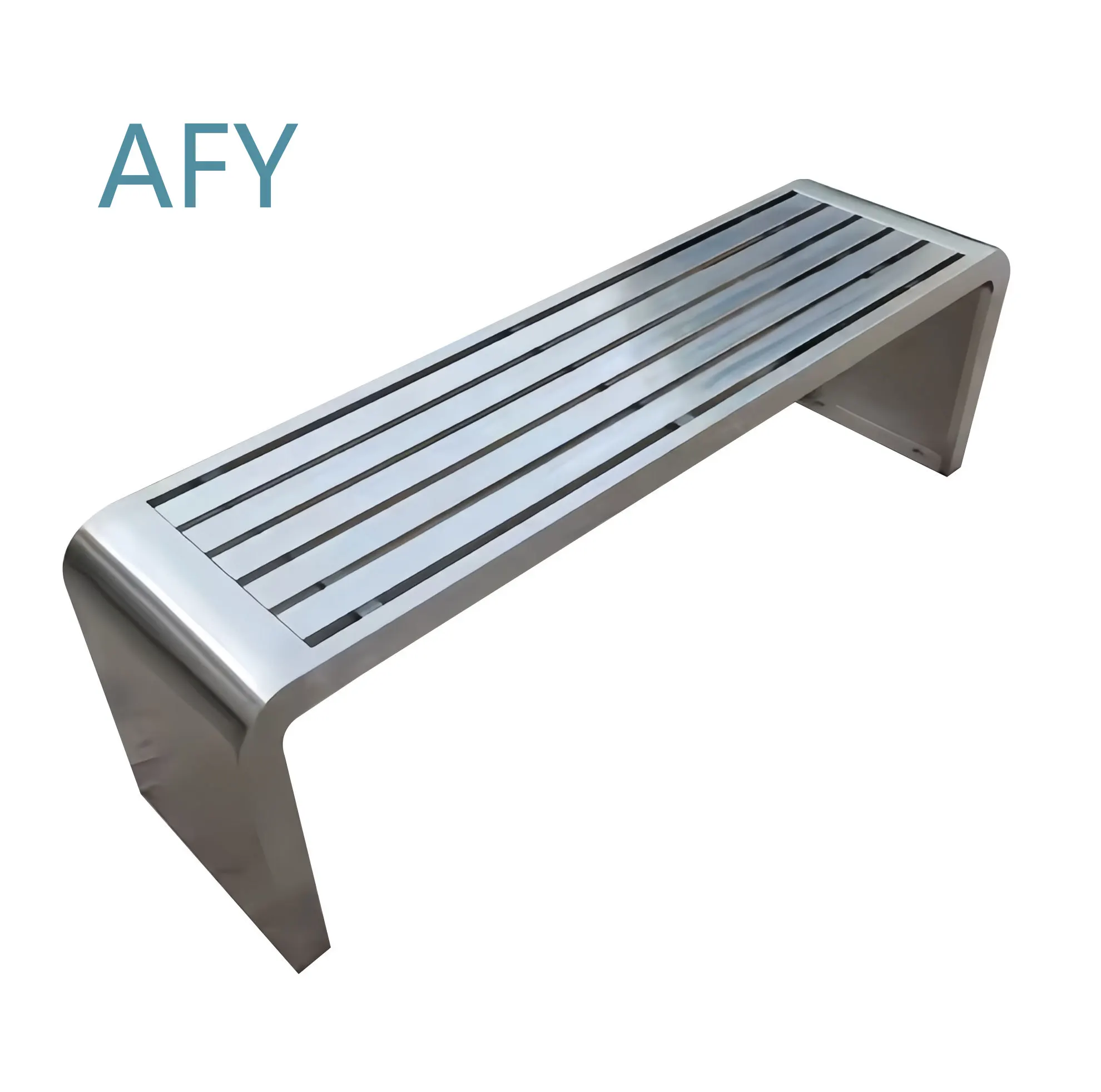 Modern Stainless Steel Outdoor Park Bench for School Waiting Area Patio Rest Furniture Factory Wholesale Contemporary Garden