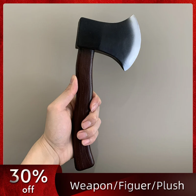 23cm/9.06in PU Axe Model Props Medieval Katana Anime Peripherals Halloween Holiday Gift Samurai Outdoor Toys Boy Cosplay Display