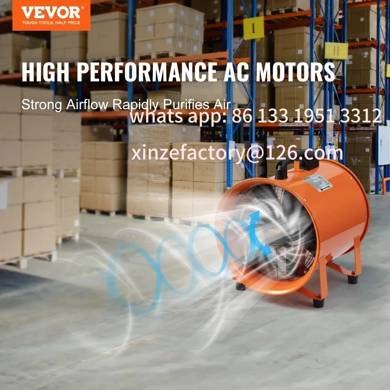 منفاخ قابل للتخصيص مع مروحة تهوية خرطوم القناة البلاستيكية 10 متر للاستخدام المنزلي SucceBuy مروحة العادم 12 في عادم مروحة التهوية الصناعية #3