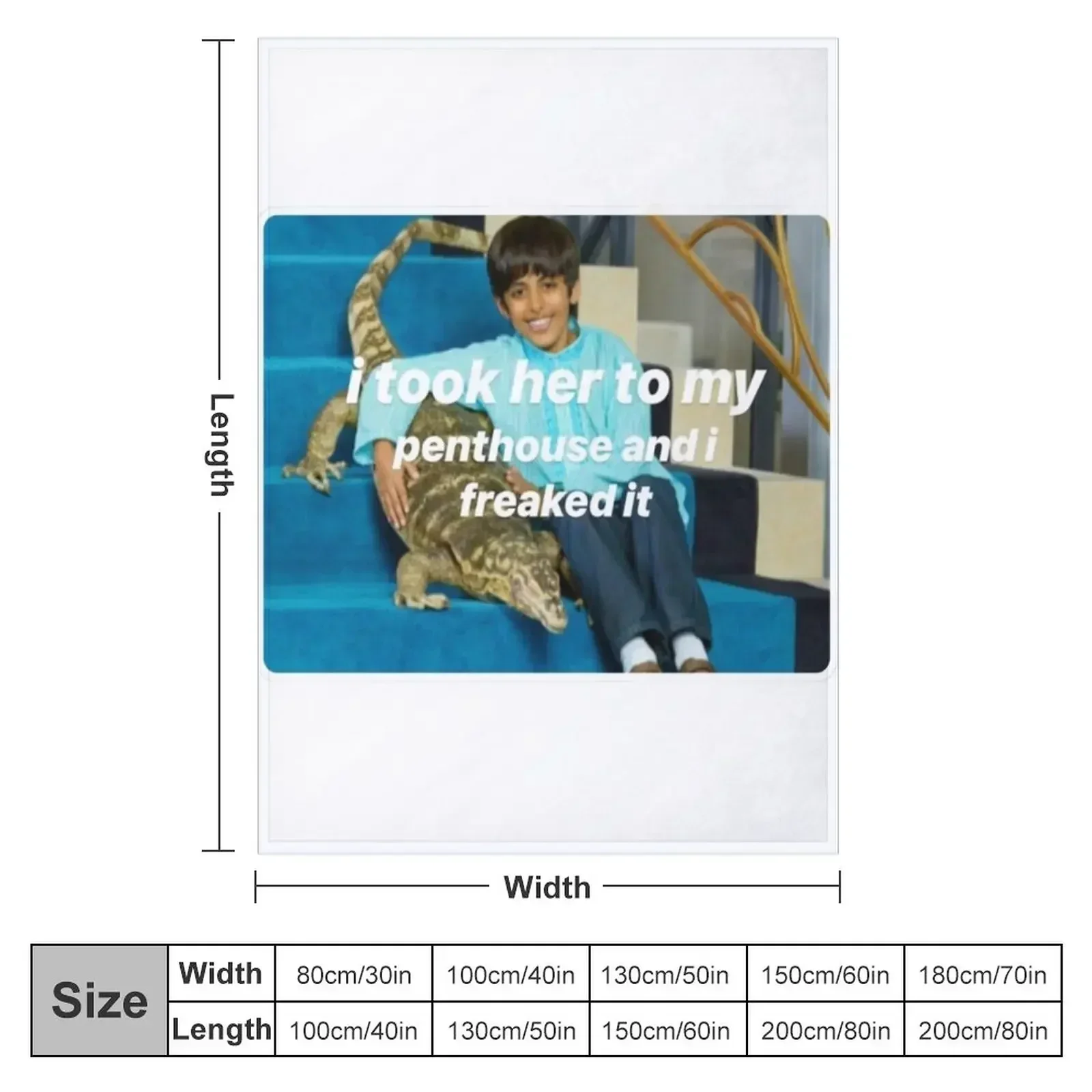 Ravi Freaked it Throw Blanket couch cozy soft plush fuzzy picnic outdoor blanket