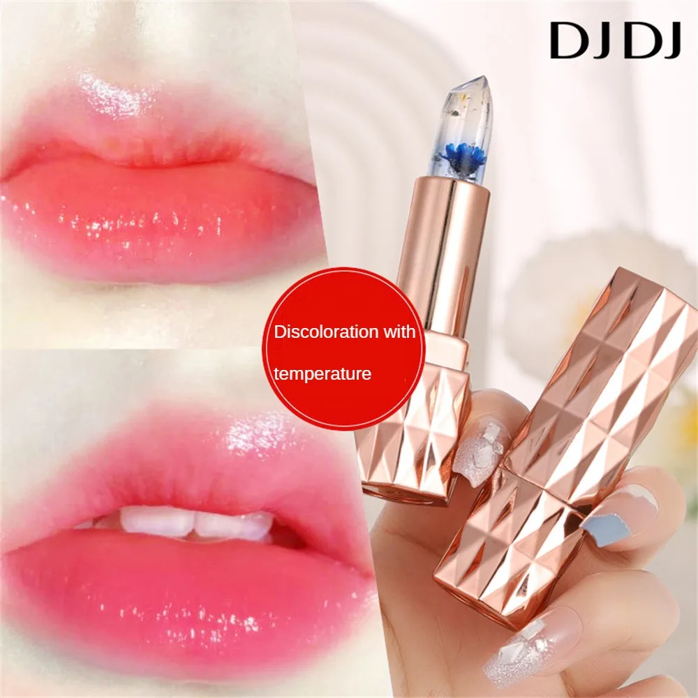 Jelly Clear Lipstick Temperature Color-changing Long-lasting Moisturizing Not Easy To Stick Cup Of Glass-like Lip Balm Makeup