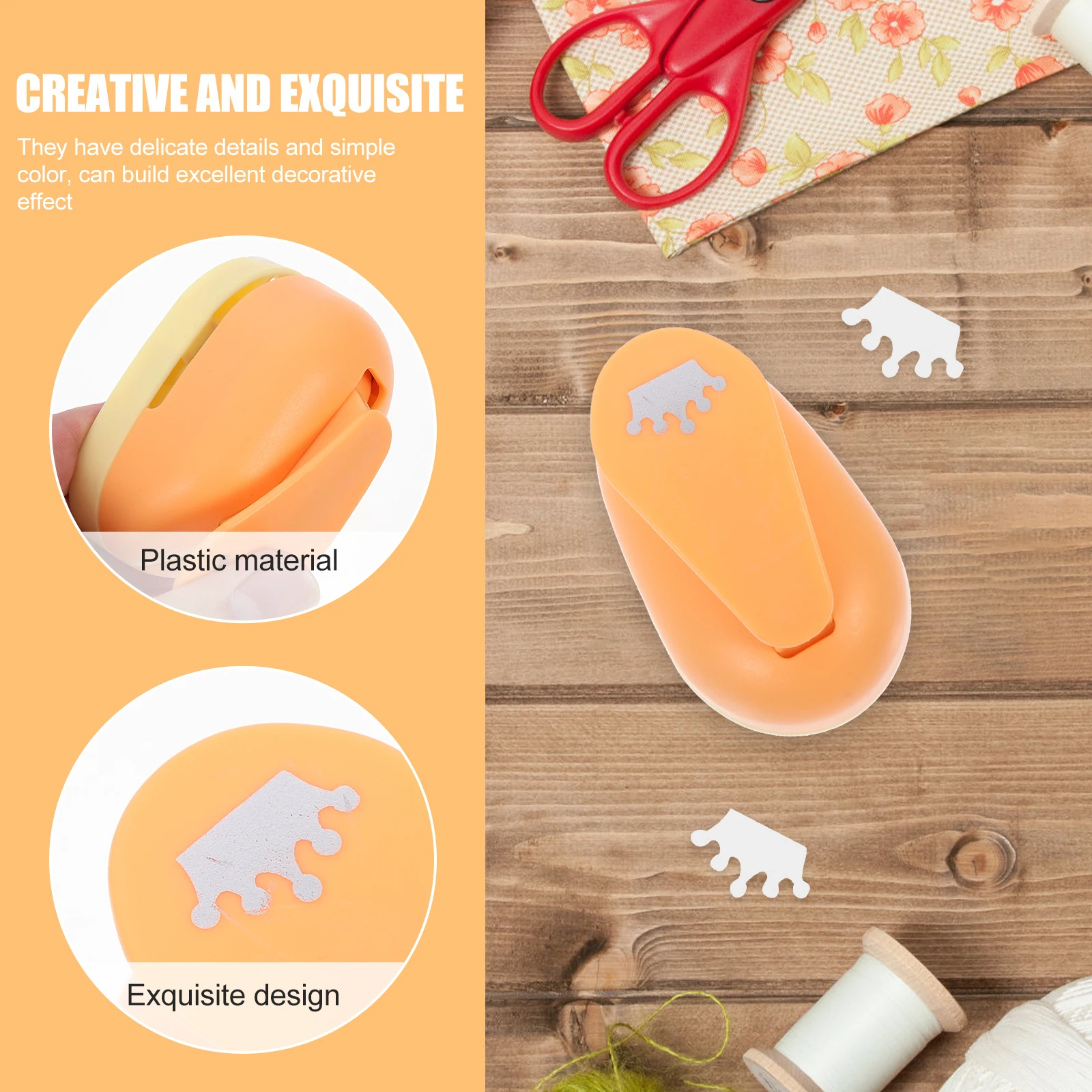 

Lovely Shape Puncher Diy Scrapbooking Paper Craft Hole Puncher For Homemade Cards Envelope Decoration Lightweight Portable