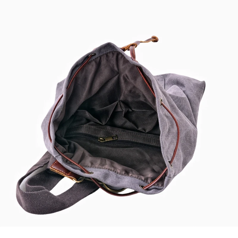 Retro Outdoor Bags Large Capacity Canvas Bag Vintage Cylinder Student School Backpack Sports Tennis Fitness Badminton Ball