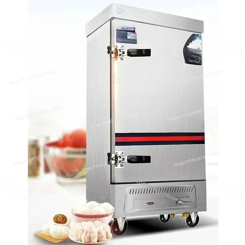 

Коммерческий газо-электрический паровой шкаф с 8 пластинами — кухонная пароварка для приготовления пельменей и риса