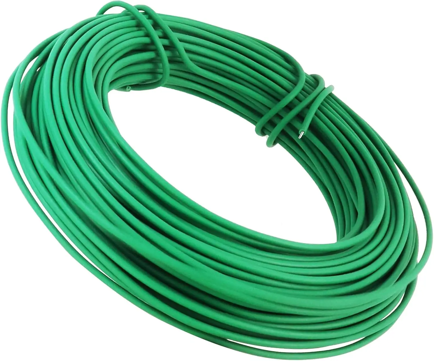 

100FT Soft Plant Ties, 2.5mm Heavy Duty Rubber Coated Garden Twist Tie with Metal Core, Reusable Support for Tomatoes, Climbing Plants, Vegetables & Vines