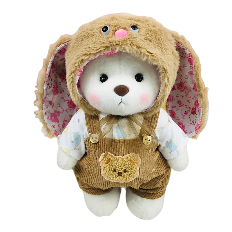 30cm TeddyTales Movable Joints Cute Dress Up Teddy Bear Removable Plush Costume Children's Birthday Gift Christmas Gift