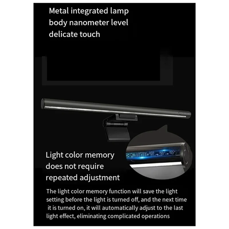

AEA9-PC Computer Laptop Screen Hanging Light Bar Pro Table Lamp Office Study Read Light LCD Monitor