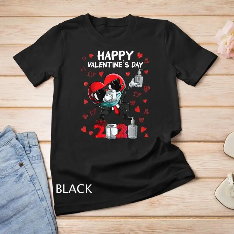 

Dabbing Heart In A Mask Happy Valentines Day men women T Shirt Unisex T shirt