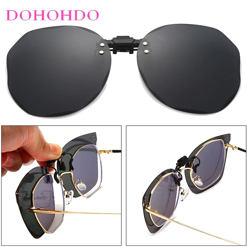 

2025 Vintage Brand Designer Anti-Glare Clip-On Sunglasses Women Polarized Photochromic Lenses Eyewear Men Driving Goggles UV400