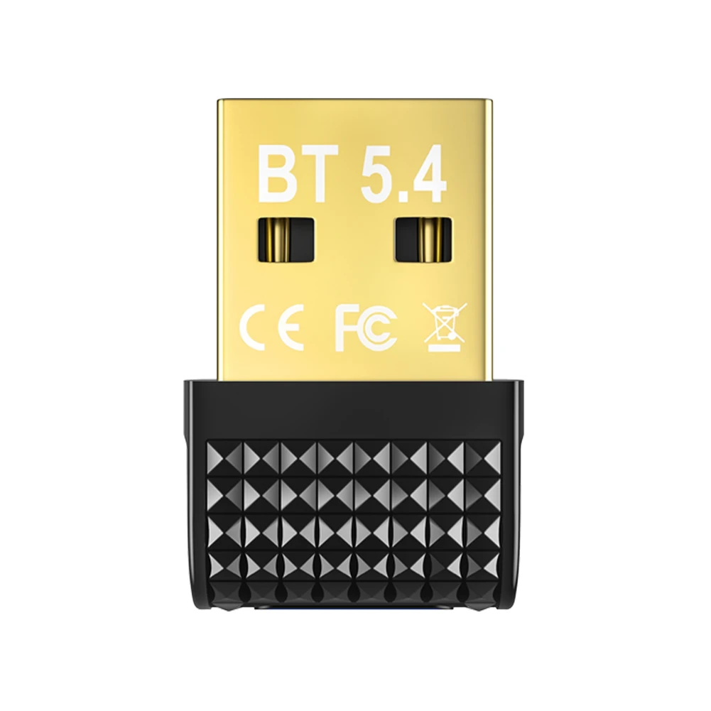BT 5.4 محول USB BT قابس مهايئ وتشغيل جهاز ريسيفر استقبال وإرسال BT اللاسلكي للكمبيوتر لوحة مفاتيح وماوس سماعات الرأس