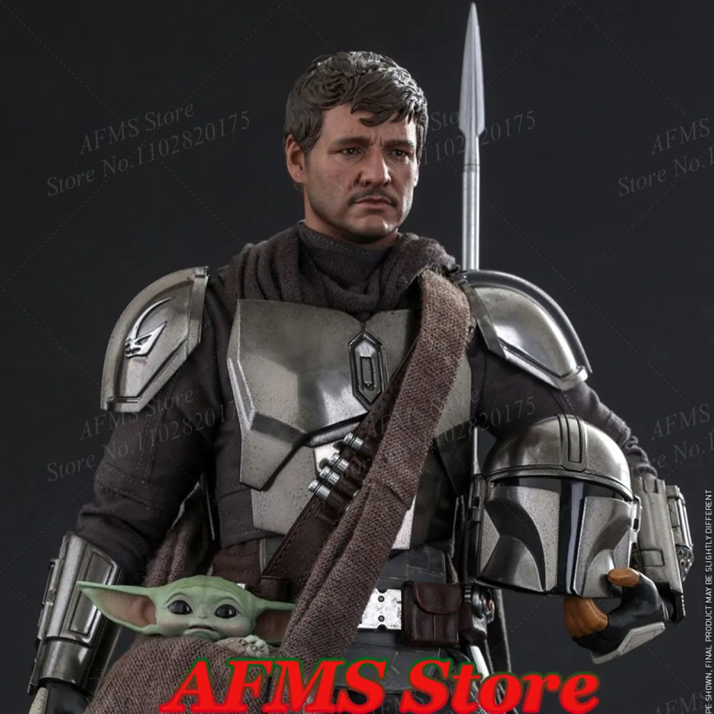 HOTTOYS  TMS051 1/6 Scale Star Wars Pedro Pascal Din Djarin The Mandalorian The Mandalorian Grogu 12