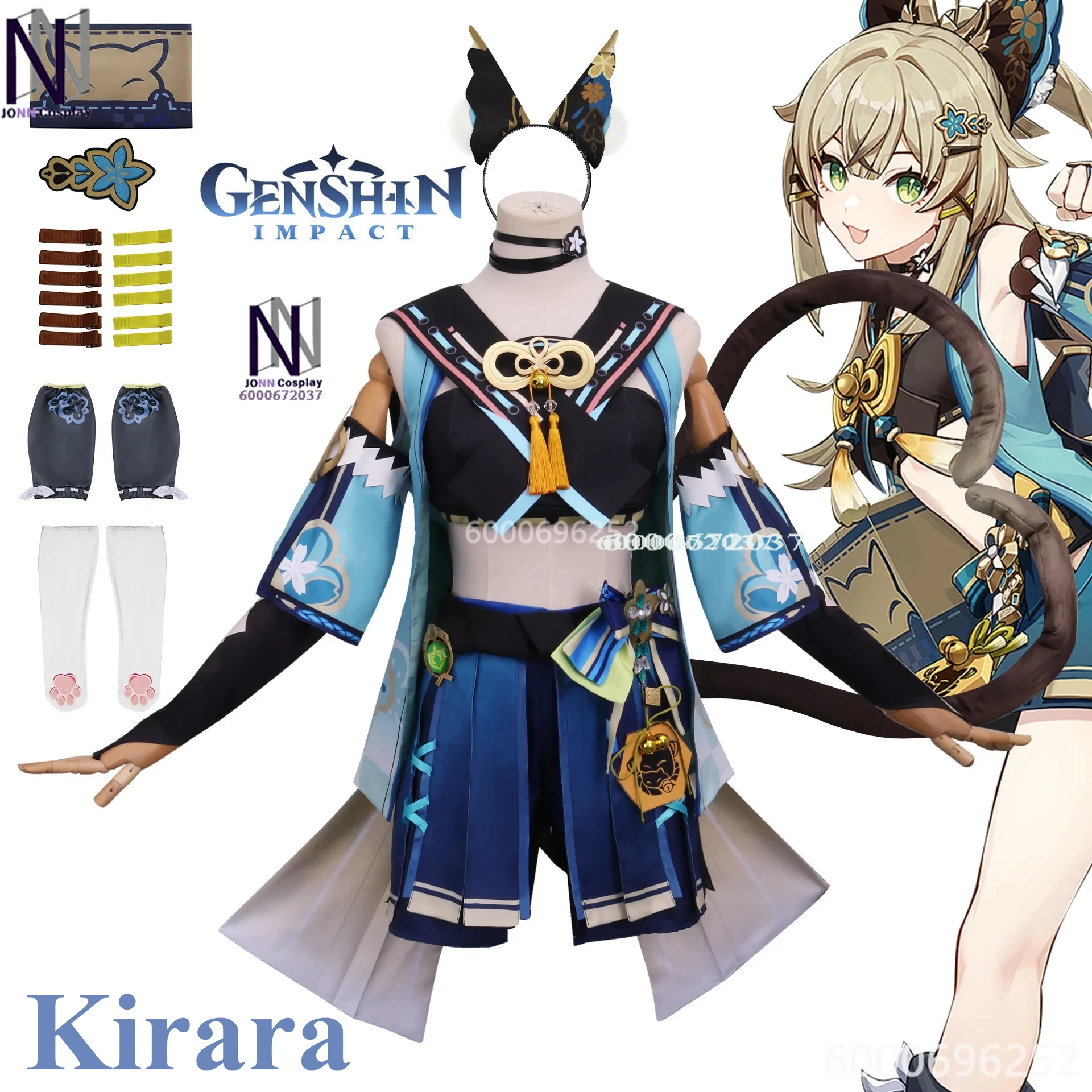 

Genshin Impact Kirara Cosplay Costume - Adult Women's Carnival Uniform with Wig: Anime Halloween Masquerade Outfit