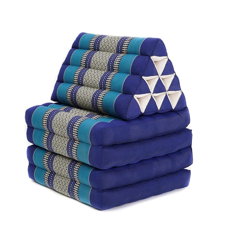 Comfortable multi-functional triangular cushion, household bay window triangular seat cushion, sofa cushion ethnic style