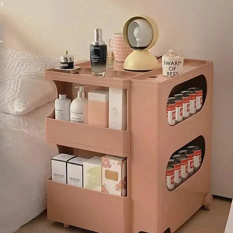 

Night Minimalist Nordic Table Modern Plastic Bedroom Bed Cabinets Nightstands Bedside Storage Mesa De Noche Home Furniture
