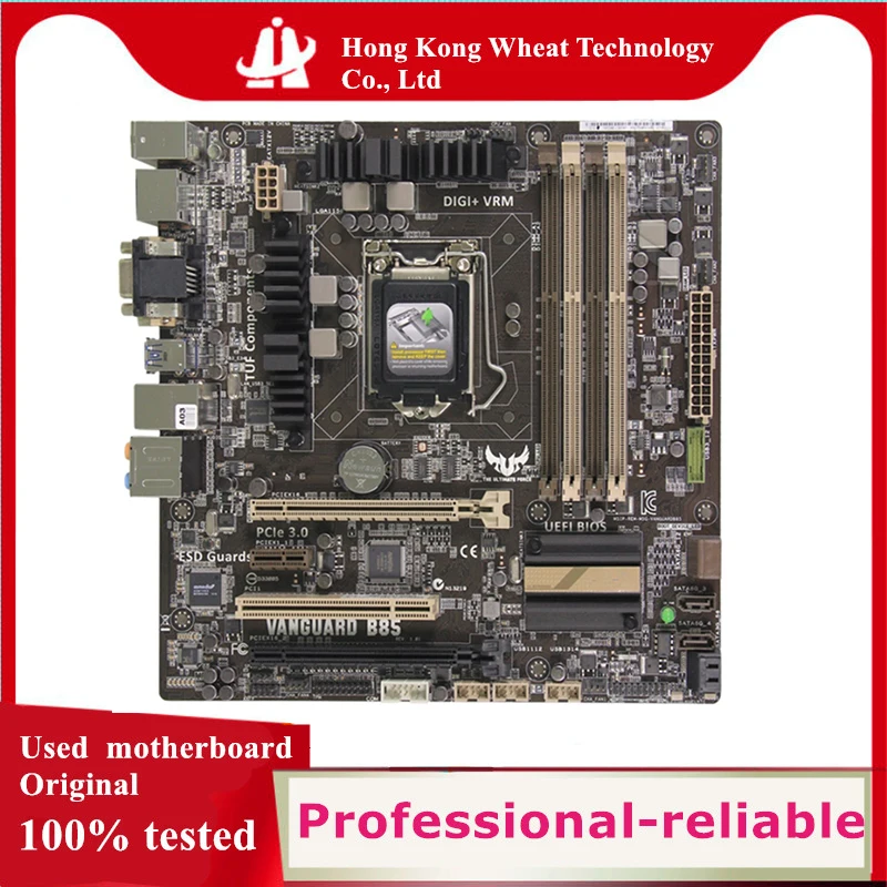 For Intel B85 VANGUARD B85 motherboard Used original LGA 1150 LGA1150 DDR3 32GB USB2.0 USB3.0 SATA3 Desktop Mainboard