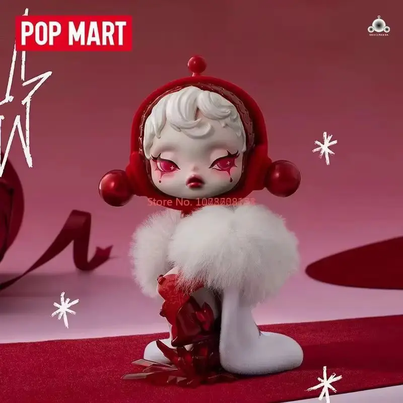 Popmart Skullpanda É hora de fazer um desejo série figura caixa cega sp ornamento de mesa decoração presente limitado de natal