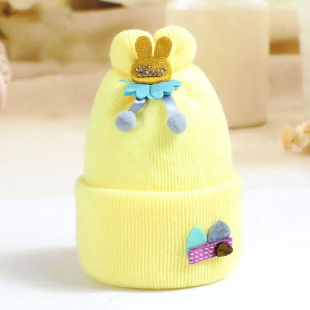 Cashmere Embroidered Cashmere Baby Fetal Cap Warm Embroidery Baobao Hat Thickening Windproof Autumn and Winter Neonatal Cap