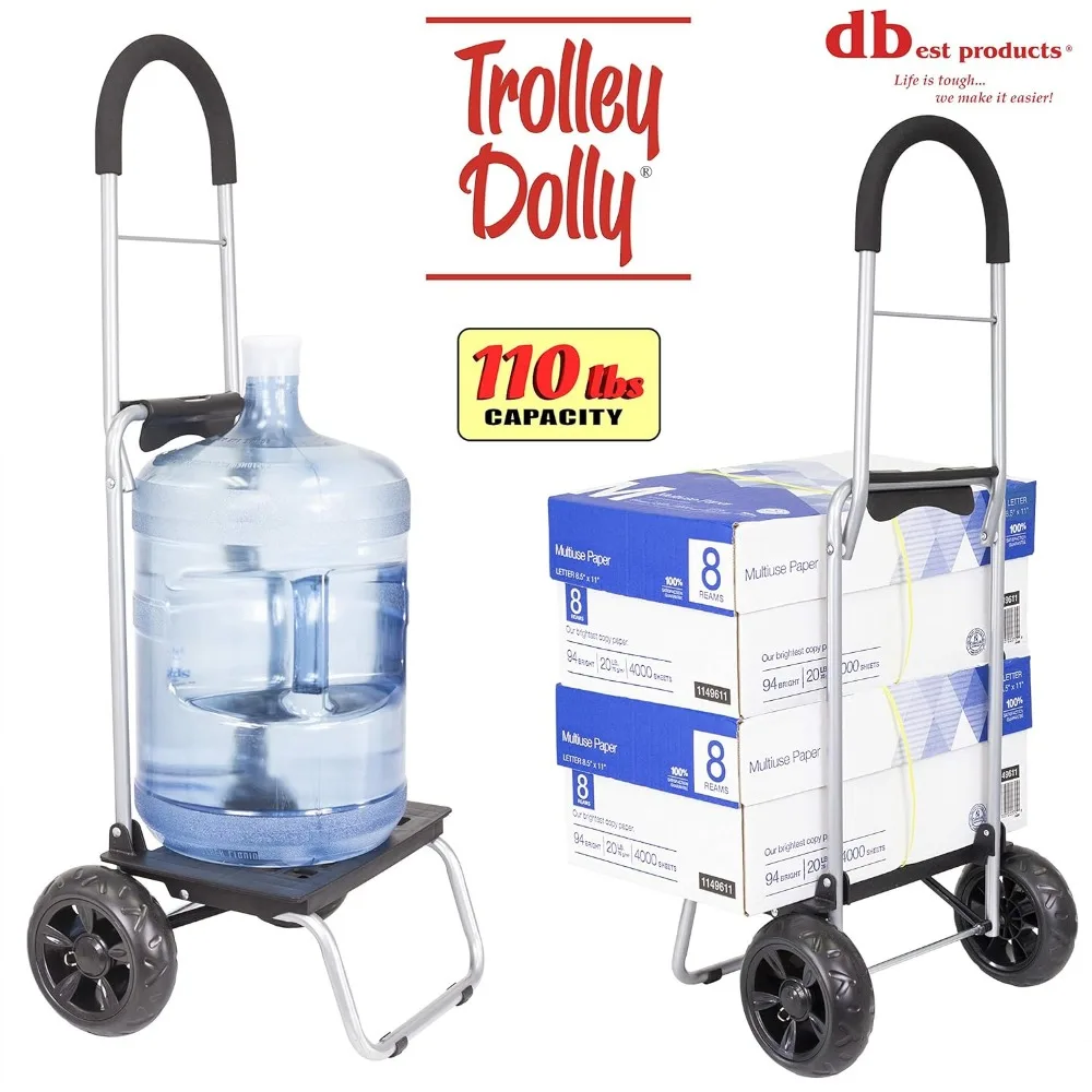 عربة تسوق سوداء قابلة للطي مع عجلات وحقيبة قابلة للإزالة ويد دوارة للبقالة