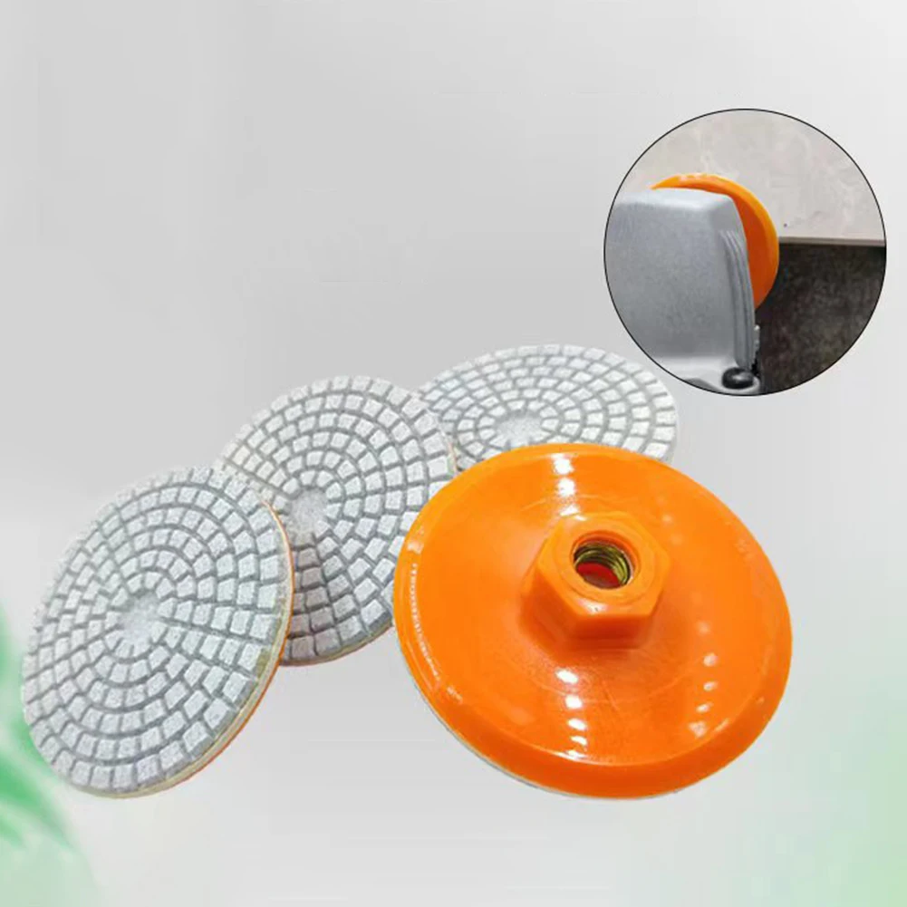 80mm 3 Inch Polishing Pad M10 Diamond Wet Dry Buff Disc Flexible Grinding Discs Abrasive Tool for Granite Concrete Marble Stone