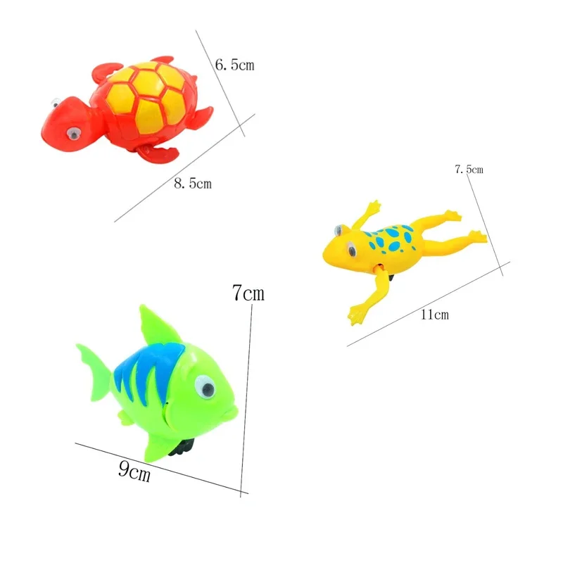 Baby Bath Toys Bathing Cute Swimming Turtle Whale Pool Beach Classic Chain Clockwork Water Toy for Kids Water Playing Toys Gift