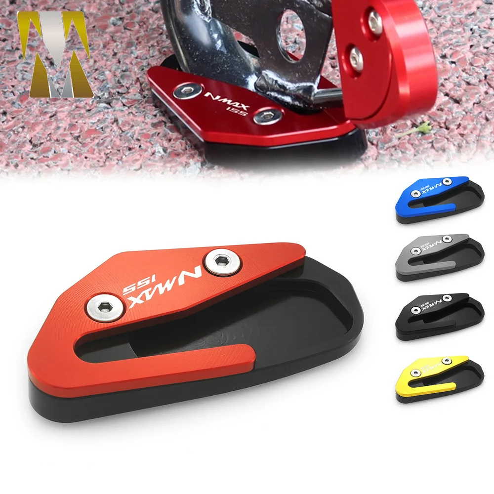 

N-MAX Motorcycle For YAMAHA NMAX155 2020-2025 Foot Side Stand Extension Pad Kickstand Kick Stand Plate Accessories