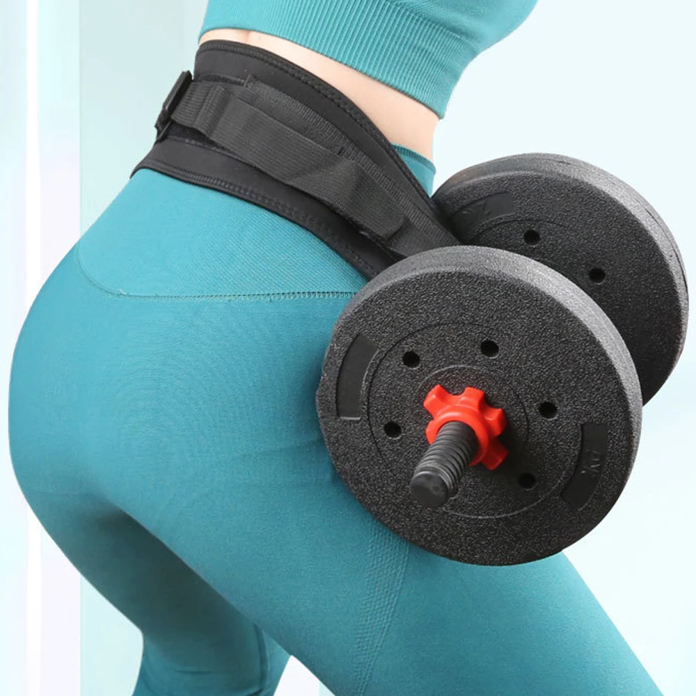 1 Stück Taillenstützübungs-Hüftschubgürtel – Glute-Trainer für das Heimtraining – vollständig verstellbarer Hüftschubgürtel für Hanteln