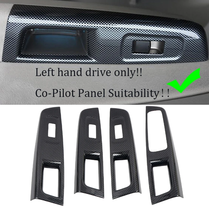 Voor Subaru Wrx Sti 2007-2013 Carbon Stijl Interieur Dashboard Console Handgrepen Bowls Venster Lift Schakelaar Knop Panel Cover trim