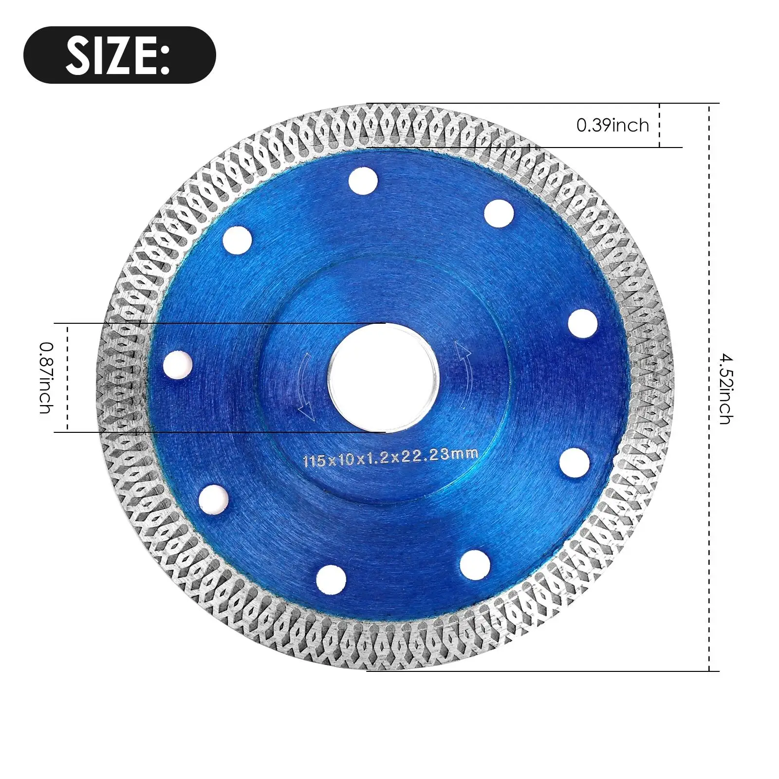 Ultra Thin Diamond Saw Blades 3pcs 115mm/4.5