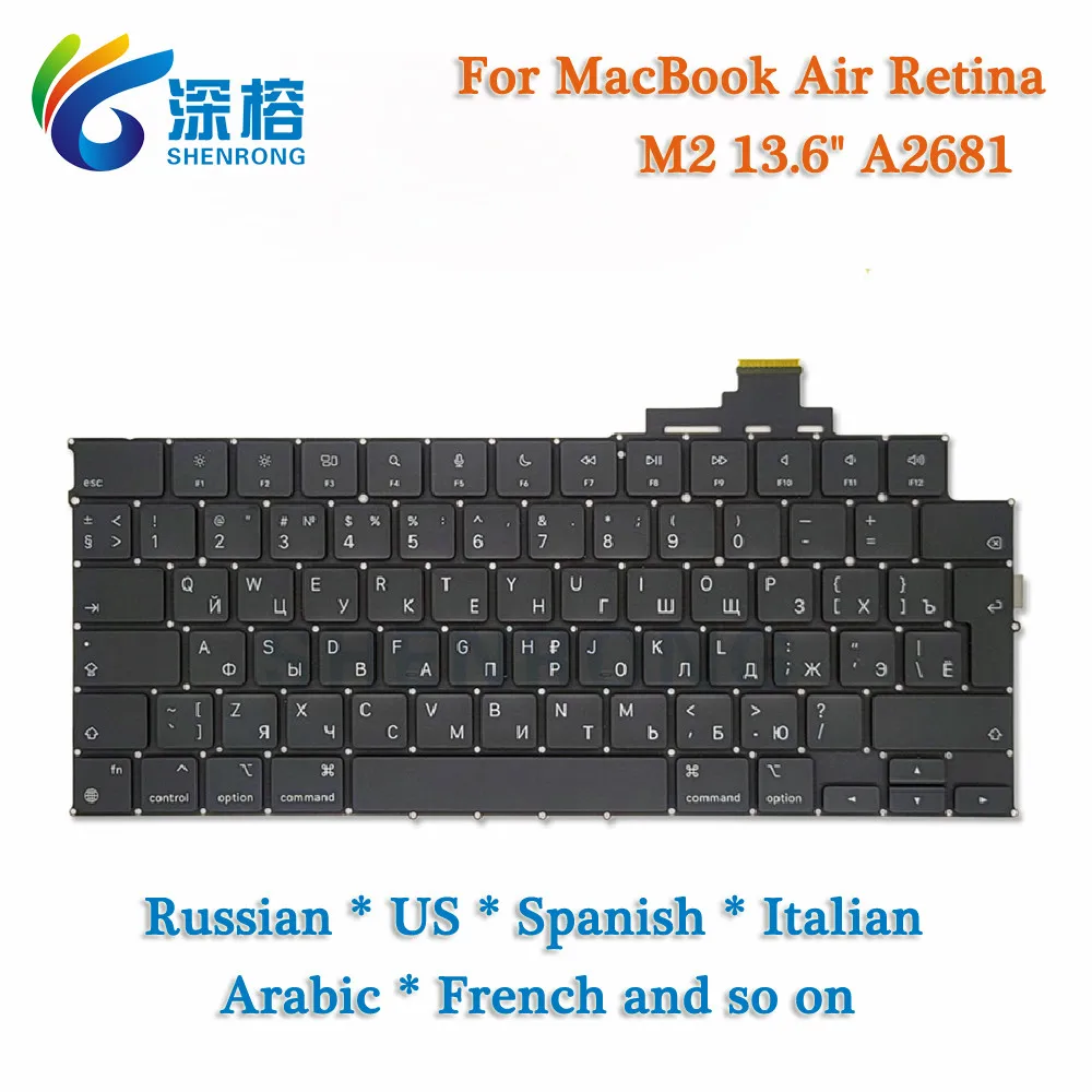 Apple MacBook Air M2 13.6 A2681 Keyboard US UK French German