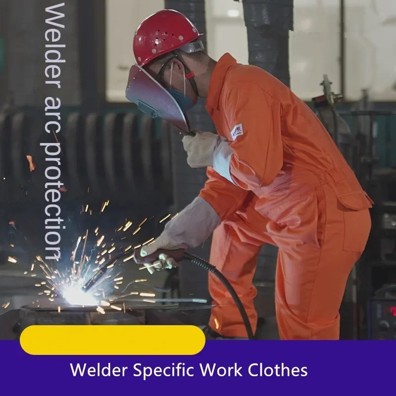 

DurableWelder Specific Work Clothes Petrochemical Arc Resistant Clothing Wear-Resistant And Flame-Retardant One-Piece Clothing