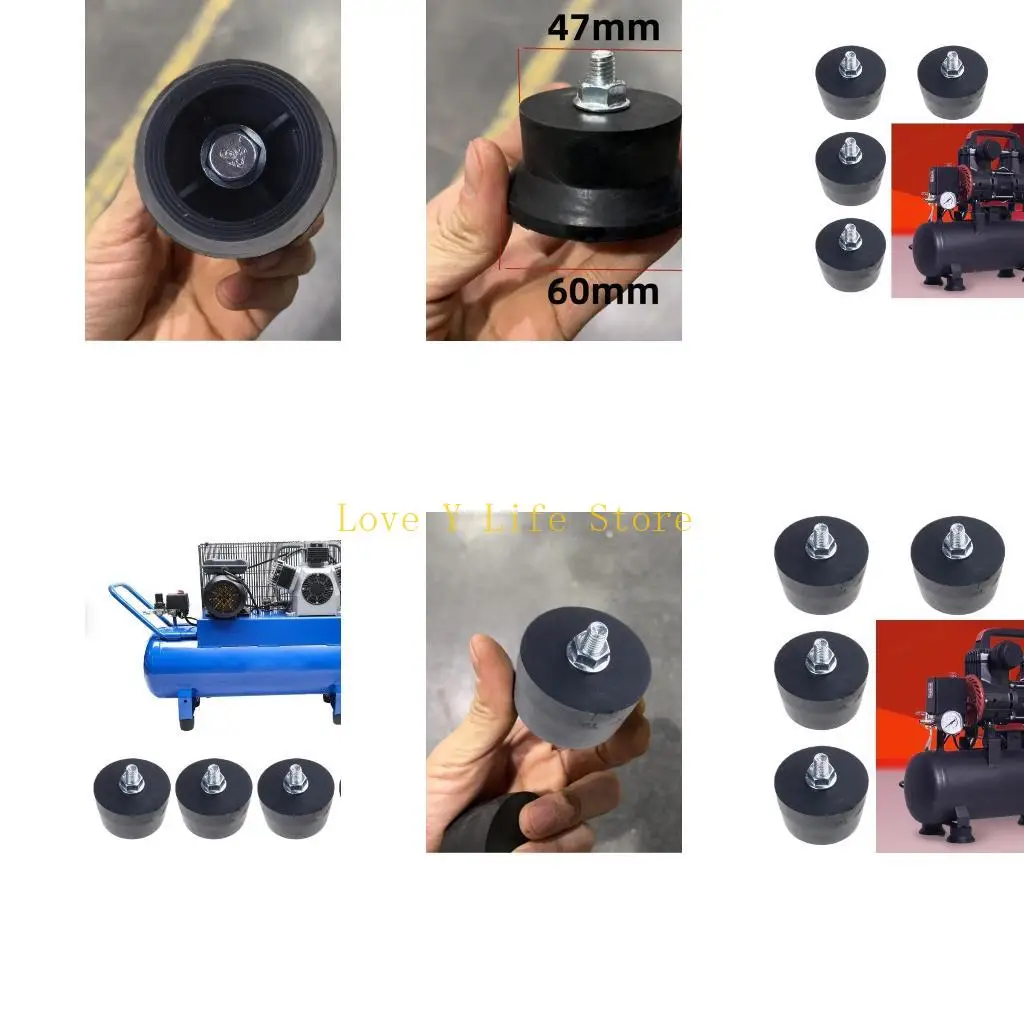 

L74C Large Anti Vibration Air Compressor Pumps Replacement Feet Includes Metal Screws Nut Noise Reduction