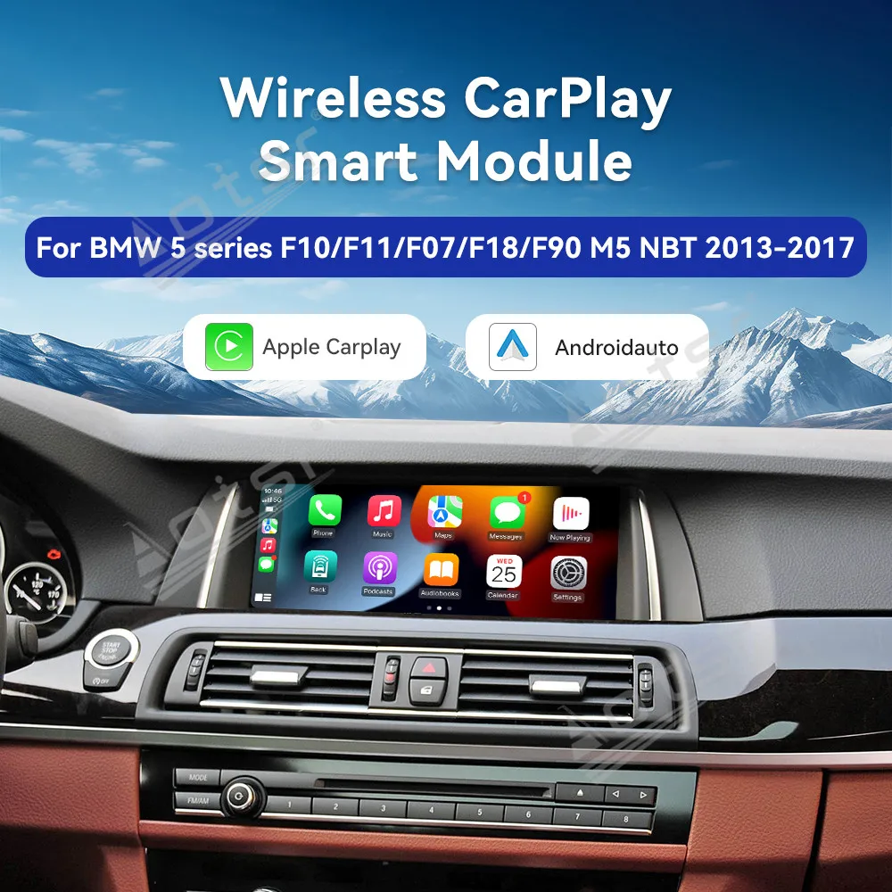 Wireless Carplay Decoder Box Airplay and Mirro Link New Car Accessories For BMW 5 Series F10/F11/F07/F18/F90 M5 NBT 2013-2017
