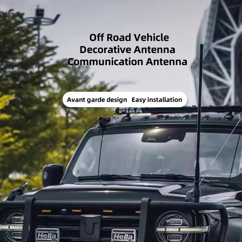 Base Station VHF UHF CB Heavy Duty Communication Antenna for Bumper 4WD 4x4 SUV Modified Car Antenna