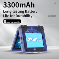 Hot! Handheld Game Console for ANBERNIC RG35XXSP Classic Folding Flip Cover Retro Nostalgia Game Console with Storage Bag,A