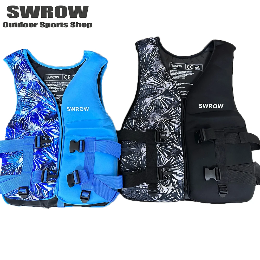 Adult Children's Neoprene Lifejacket Portable Water Sports Buoyancy Swimming Lifejacket Kayak Surfing Fishing Floating Vest 2023