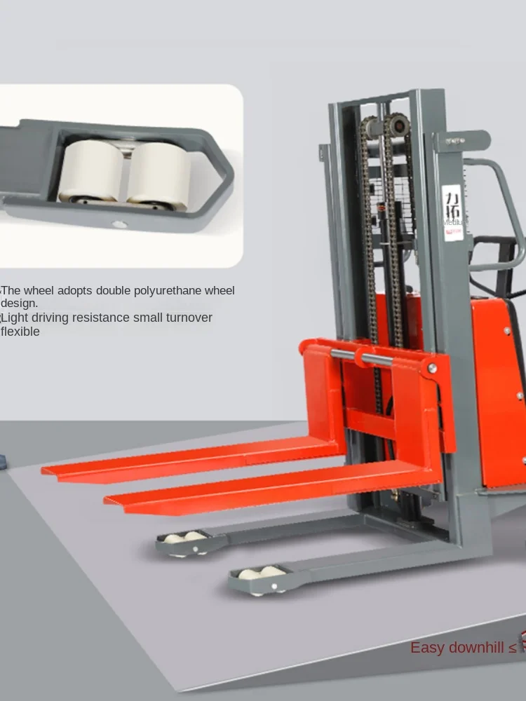 XC Semi-Electric Stacker Lifting Machine Hydraulic Forklift Truck Full Electric Lift