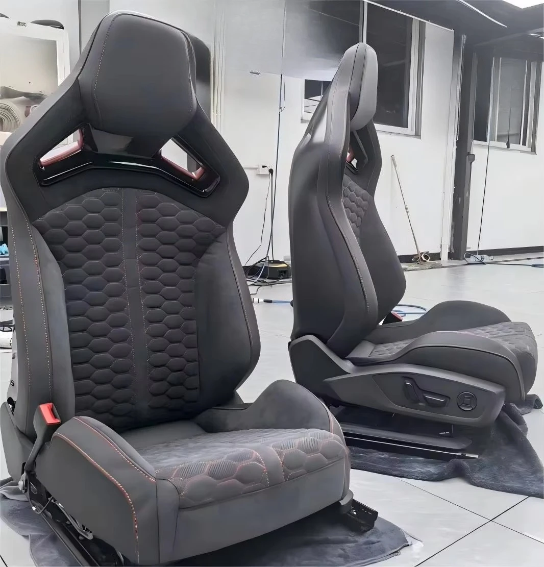 Carbon Fiber Racing Bucket Seats for A3 S3 RS3 A4 S4 RS4 Avant Allroad Sportback 8P 8V 8Y B6 B7 B8 B9 - view 4