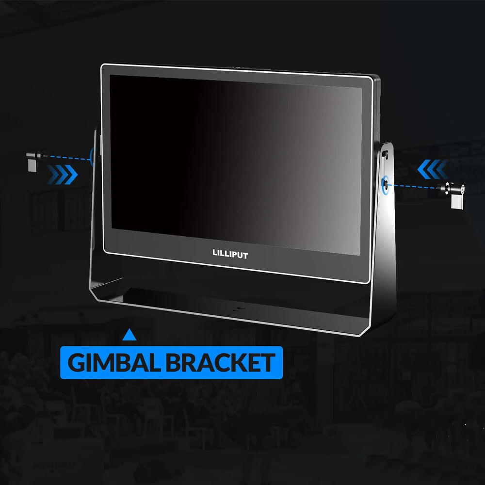 LILLIPUT A13 DCI-P3 13.3 Polegada 4K OLED Monitor de câmera de transmissão 4 canais para entradas HDMI 3G-SDI DP Monitor de espaço colorido para campo