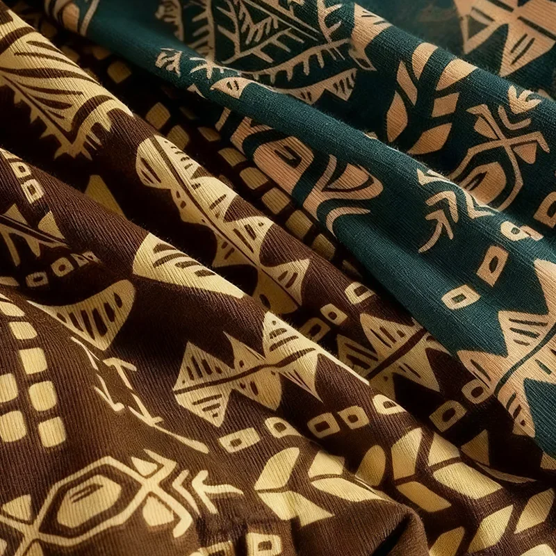 3Pcs Men's Boxer Briefs Retro Ethnic Style Print Underwear Soft Breathable Trunks Comfortable Stretch Daily Sleep Lounge Shorts